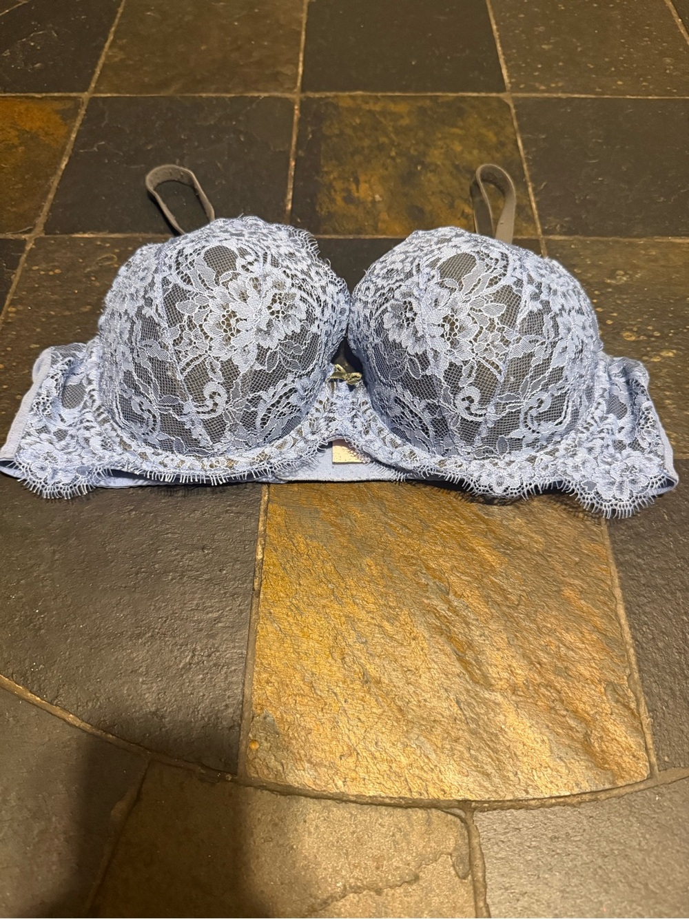 Victoria's Secret Light Blue Lace Push-Up Bra